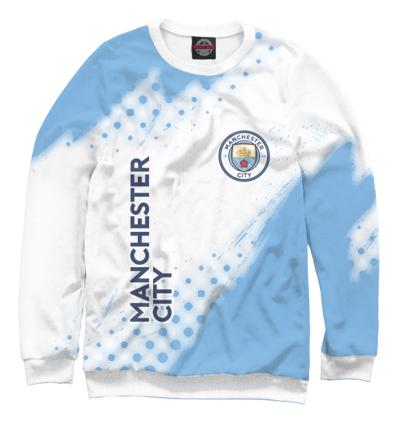 Свитшот для мальчиков с изображением Manchester City цвета Белый