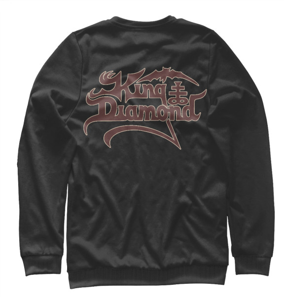 Мужской свитшот с изображением King Diamond цвета Белый