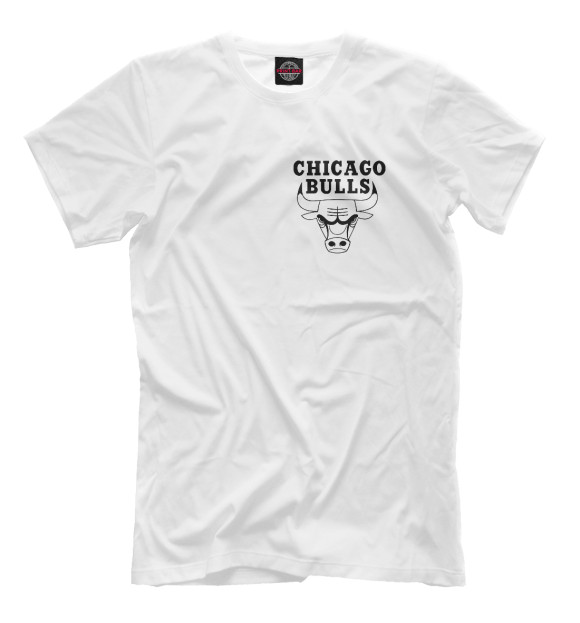 Мужская футболка с изображением Chicago Bulls цвета Белый