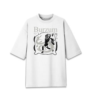 Мужская футболка оверсайз BURZUM SERPENT SLAYER