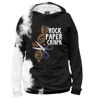 Худи для девочки Rock Paper Crispr DNA