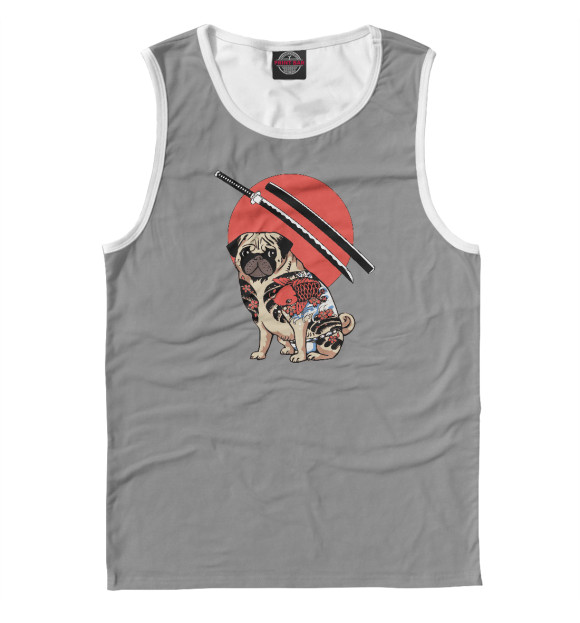 Мужская майка с изображением Yakuza цвета Белый