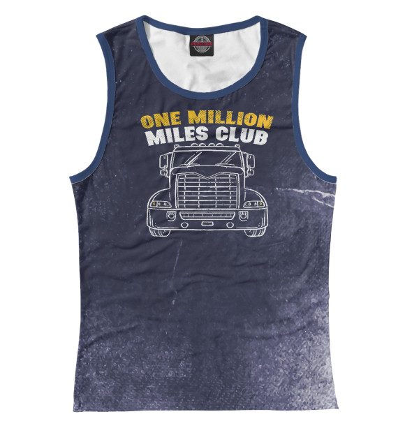 Майка для девочки с изображением One Million Miles Club цвета Белый