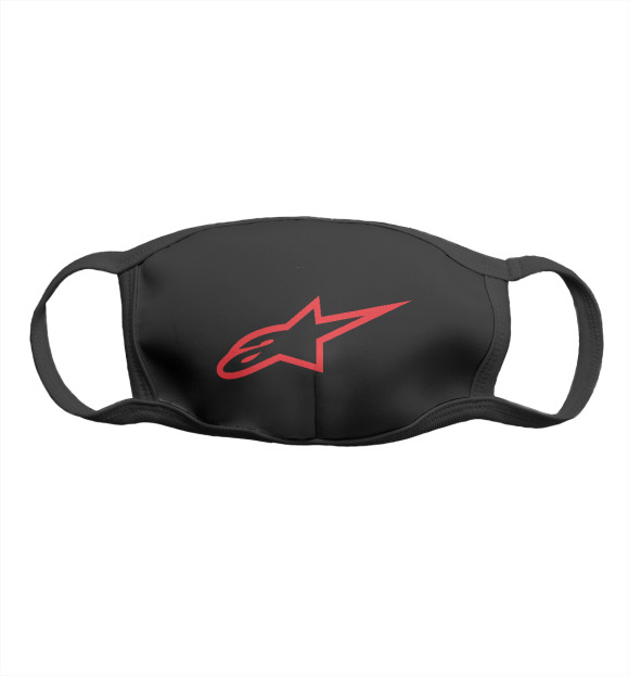 Маска тканевая с изображением Alpinestars цвета Белый