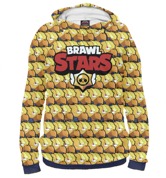 Женское худи с изображением Brawl Stars Crow цвета Белый