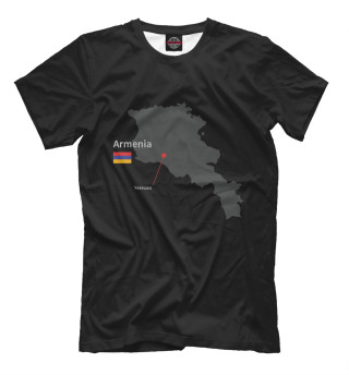 Мужская футболка Ереван - Армения