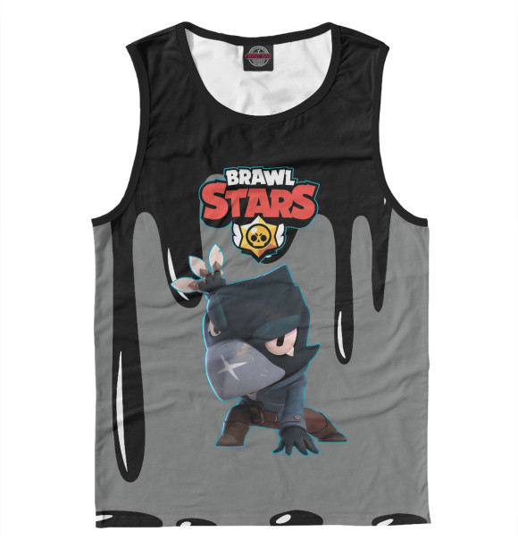 Майка для мальчика с изображением BRAWL STARS CROW цвета Белый