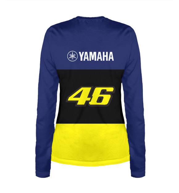 Женский лонгслив с изображением Yamaha VR46 цвета Белый