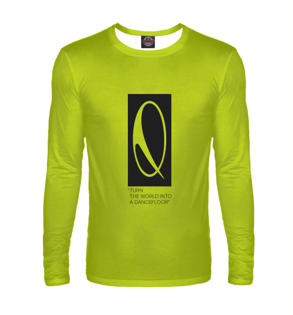 Мужской лонгслив с изображением ASOT1000 logo Lime цвета Белый
