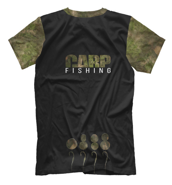 Футболка для мальчиков с изображением Carp Fishing цвета Белый
