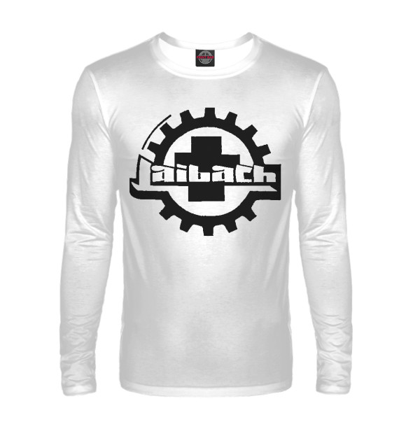Мужской лонгслив с изображением Laibach цвета Белый