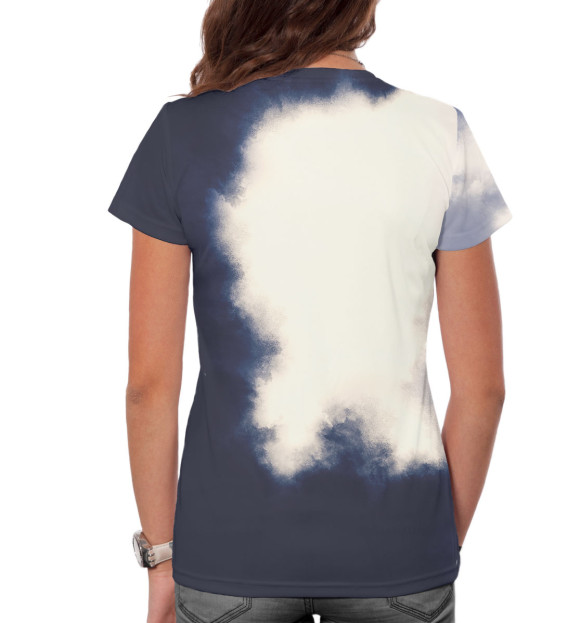 Женская футболка с изображением Богатырь цвета Белый