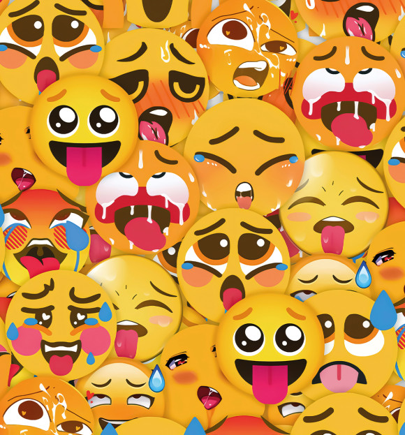 Футболка для девочек с изображением Ahegao цвета Белый