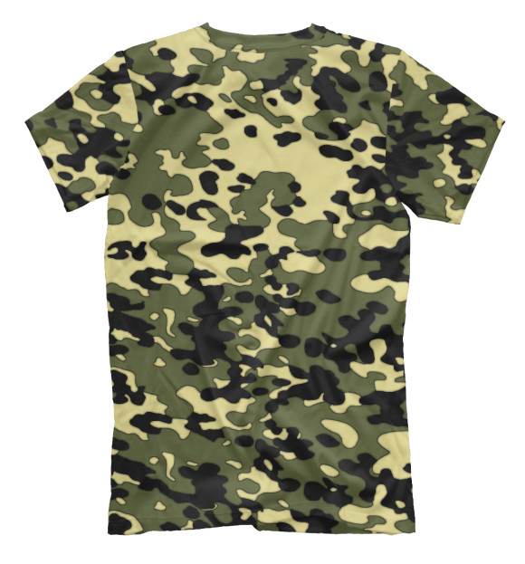Мужская футболка с изображением Армия цвета Белый
