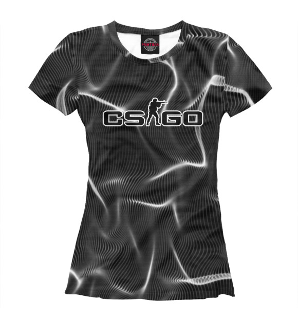 Женская футболка с изображением CS:GO цвета Белый