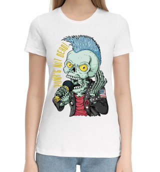 Хлопковая футболка для девочек Punk's not dead