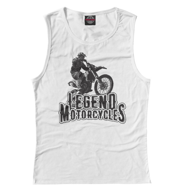 Майка для девочки с изображением Legend motorcycles цвета Белый