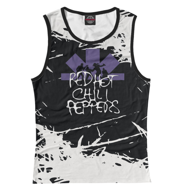 Майка для девочки с изображением Red Hot Chili Peppers цвета Белый