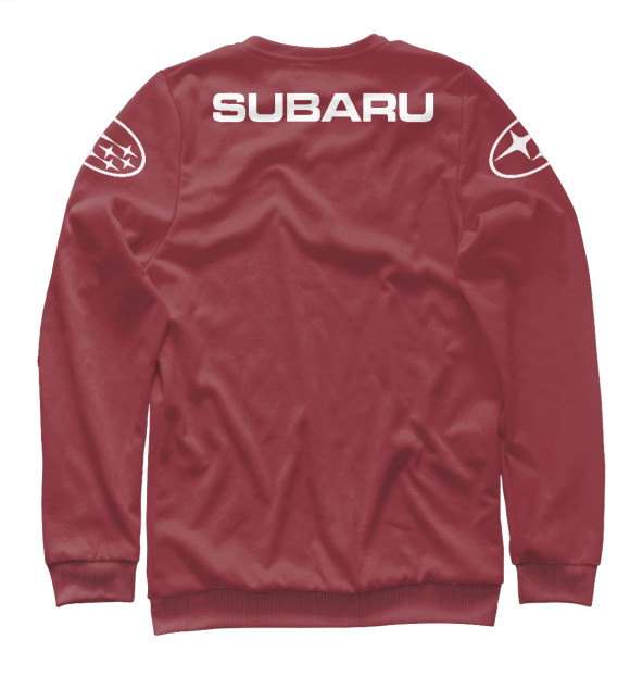 Свитшот для мальчиков с изображением Subaru цвета Белый