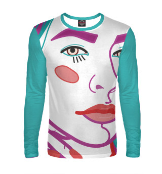 Арт портрет с женским лицом крупным план