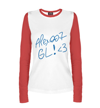 Лонгслив для девочки ALEX007: GL (red)