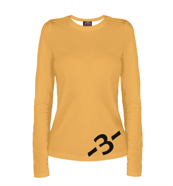 Женский лонгслив с притом Поцелуй примитив цвета Белый Женский лонгслив с изображением Поцелуй примитив цвета Белый