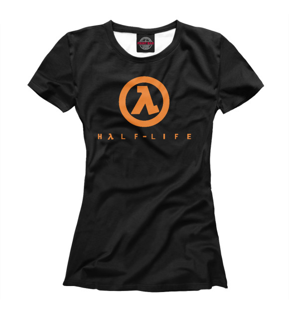 Женская футболка с изображением Half-Life цвета Белый
