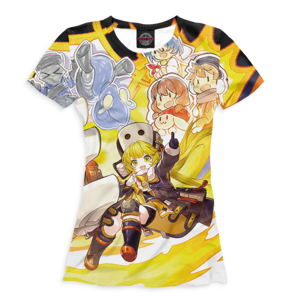 Женская футболка с изображением Хук цвета Белый