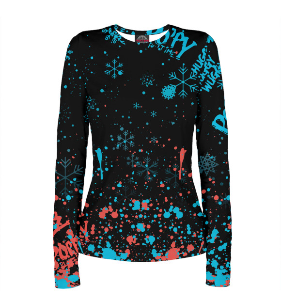 Женский лонгслив с изображением Poppy Playtime цвета Белый