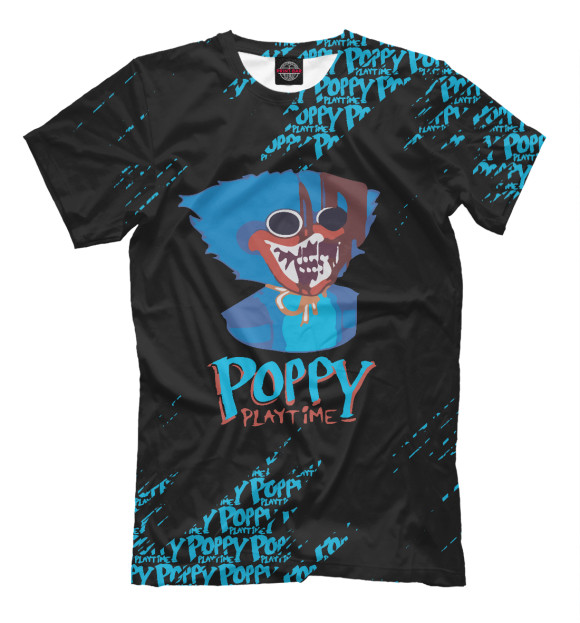 Футболка для мальчиков с изображением Poppy Playtime цвета Белый