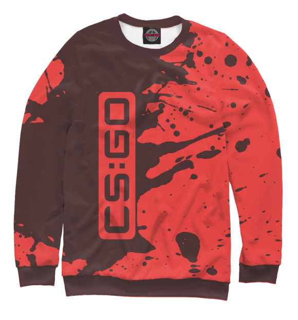 Мужской свитшот с изображением CS GO цвета Белый