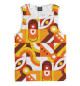Мужская майка Pattern - retro orange