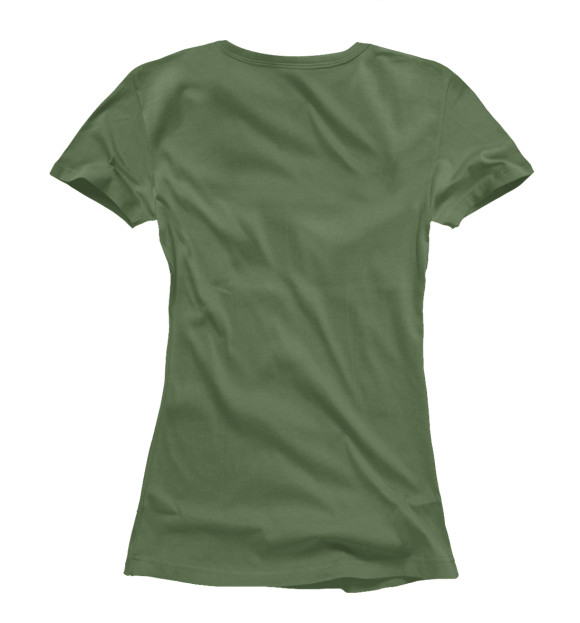 Женская футболка с изображением Армия России, настоящий полковник цвета Белый