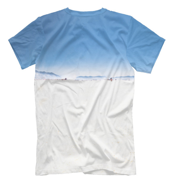 Мужская футболка с изображением Psychedelic  Girl цвета Белый