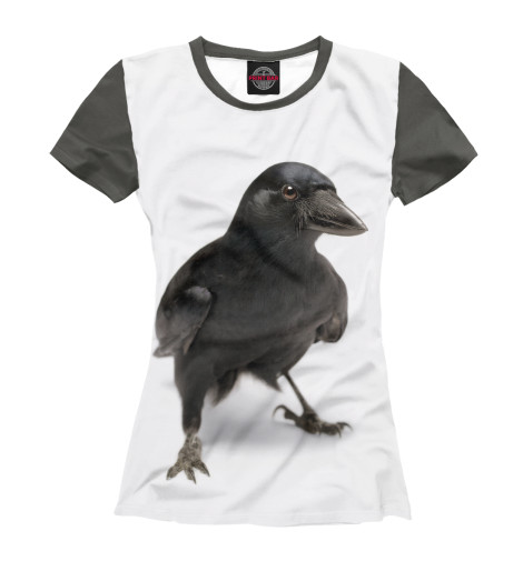 

Футболки Print Bar, Белый, Ворон