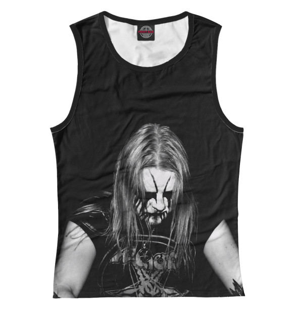 Женская майка с изображением Black Metal Ist Krieg цвета Белый