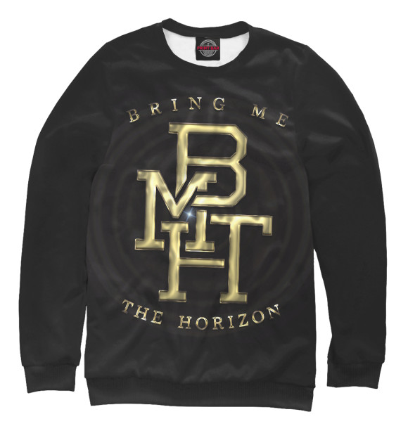 Мужской свитшот с изображением Bring Me the Horizon цвета Белый