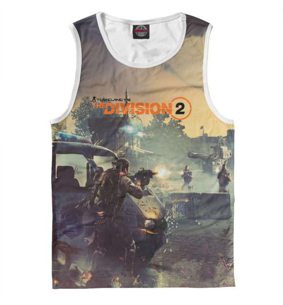 Майка для мальчика с изображением Tom Clancy's The Division цвета Белый