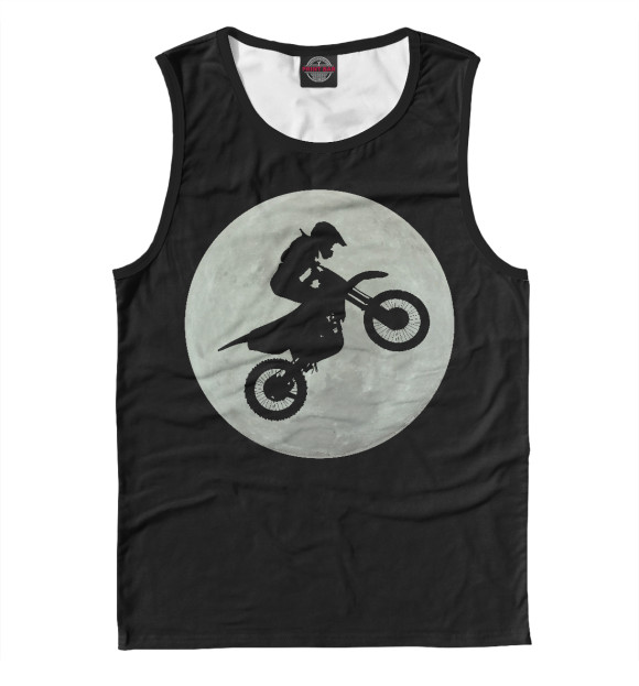 Майка для мальчика с изображением Dirt Bike Motocross цвета Белый