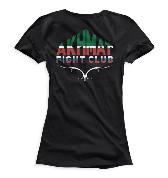 Женская футболка с изображением Akhmat - Fight Club цвета Белый