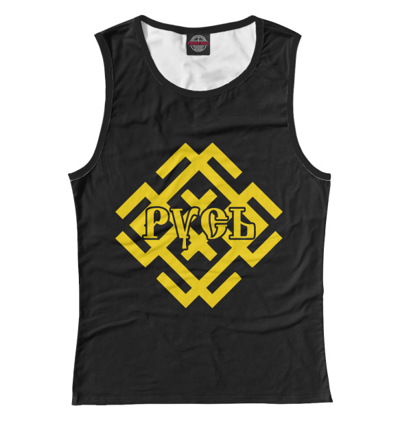 Майка для девочки с изображением Русь цвета Белый