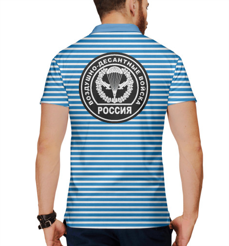 

Поло Print Bar, Белый, ВДВ России