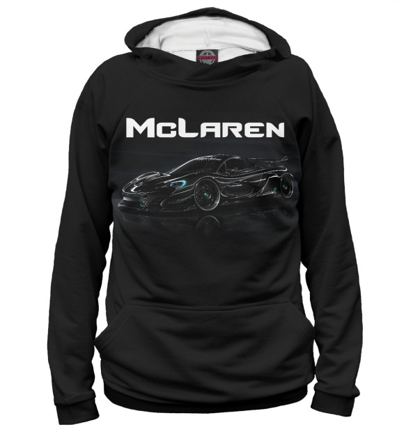 Худи для девочки с изображением McLaren цвета Р‘РµР»С‹Р№