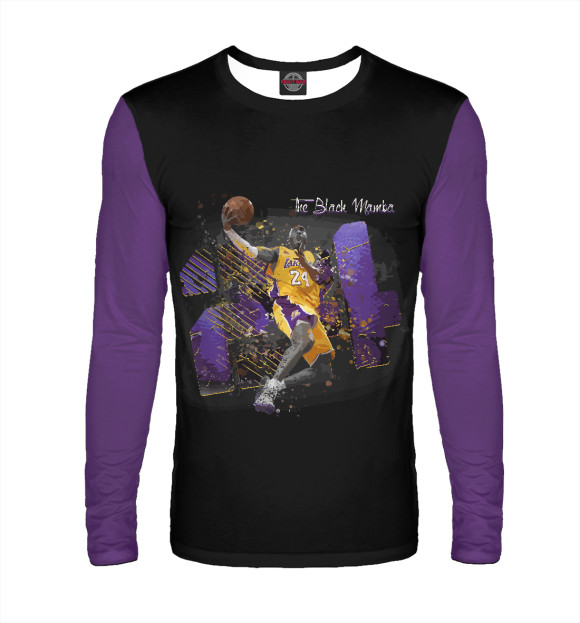 Мужской лонгслив с изображением Kobe цвета Белый