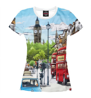 Женская футболка Улицы Лондона