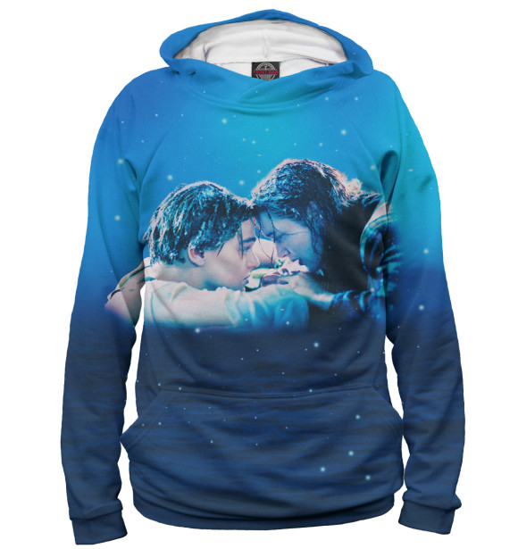 Женское худи с изображением Титаник цвета Белый