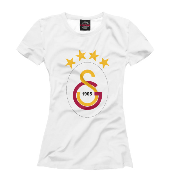Футболка для девочек с изображением Galatasaray цвета Белый