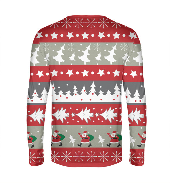 Мужской лонгслив с изображением Dab панда цвета Белый