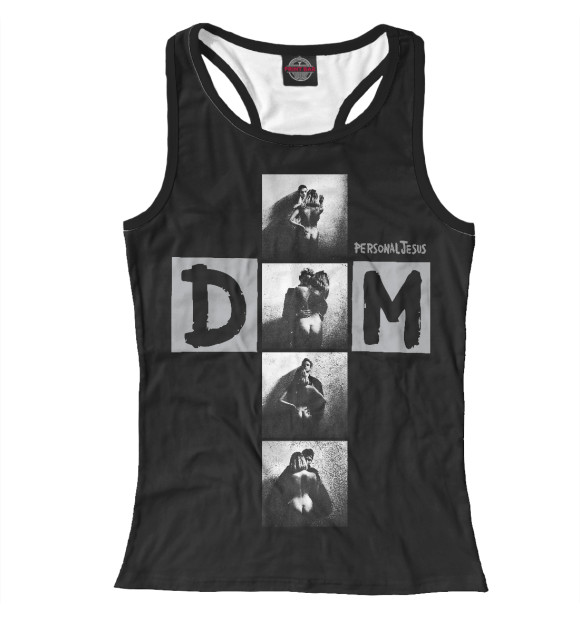 Женская майка-борцовка с изображением Personal Jesus цвета Белый