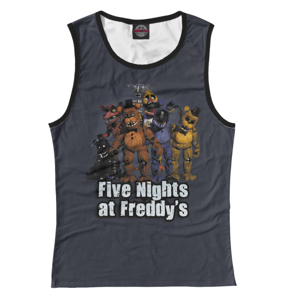 Майка для девочки с изображением Five Nights At Freddy\'s цвета Белый
